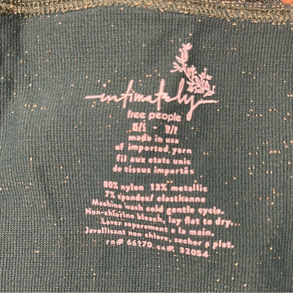 Free People NWOT Brami Seamless Sparkle Cami in Deep Emerald Green - Picture 9 of 10